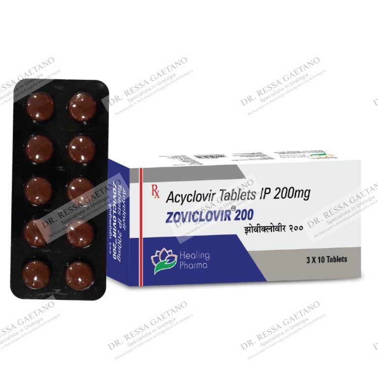 Confezione di aciclovir compresse con il blister